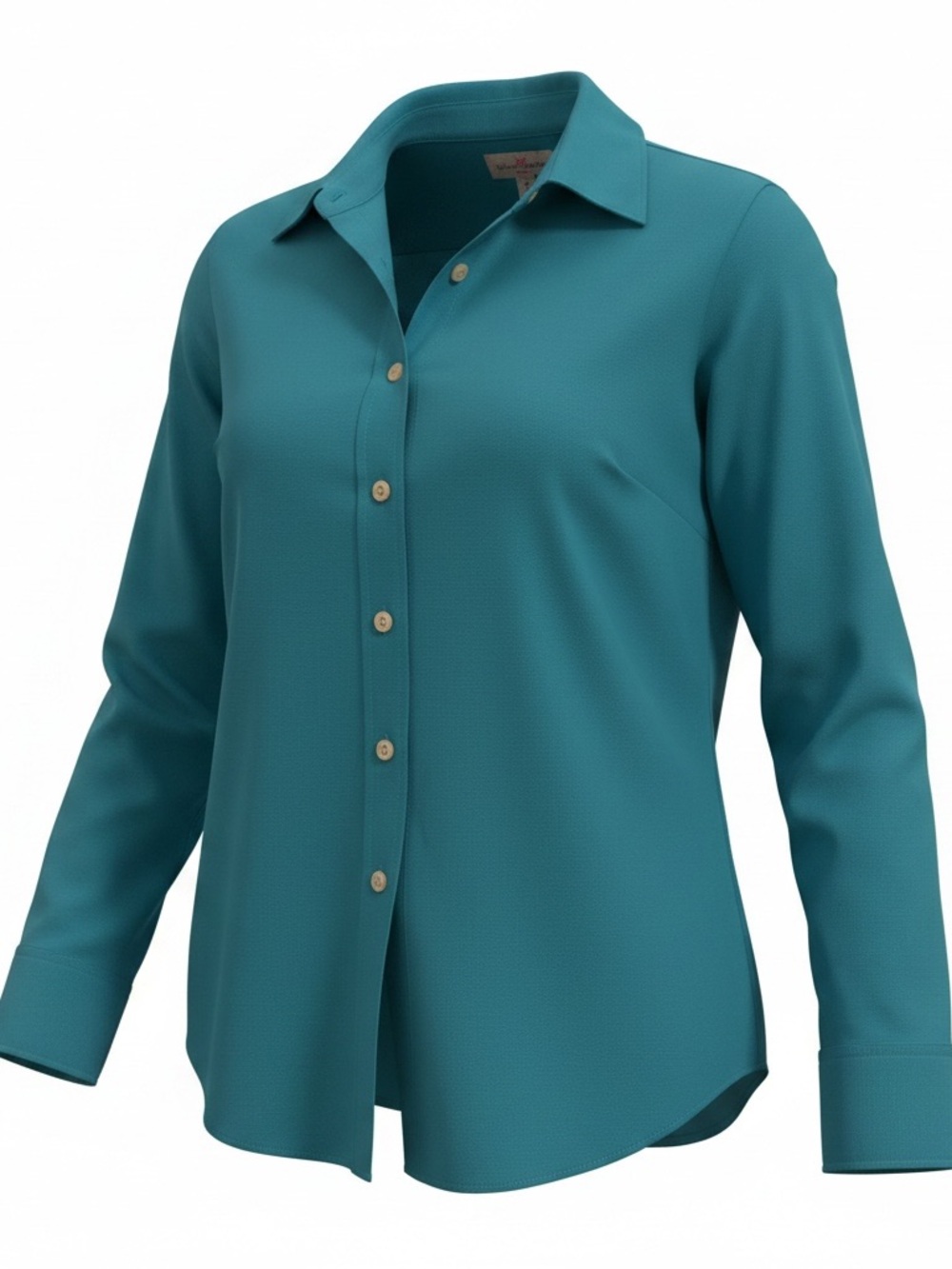 J. Crew Teal Long-Sleeve Button-Down Shirt
